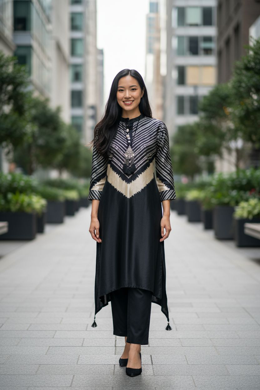 Black Tassels Gazi Silk  Salwar Suits 1031-10152