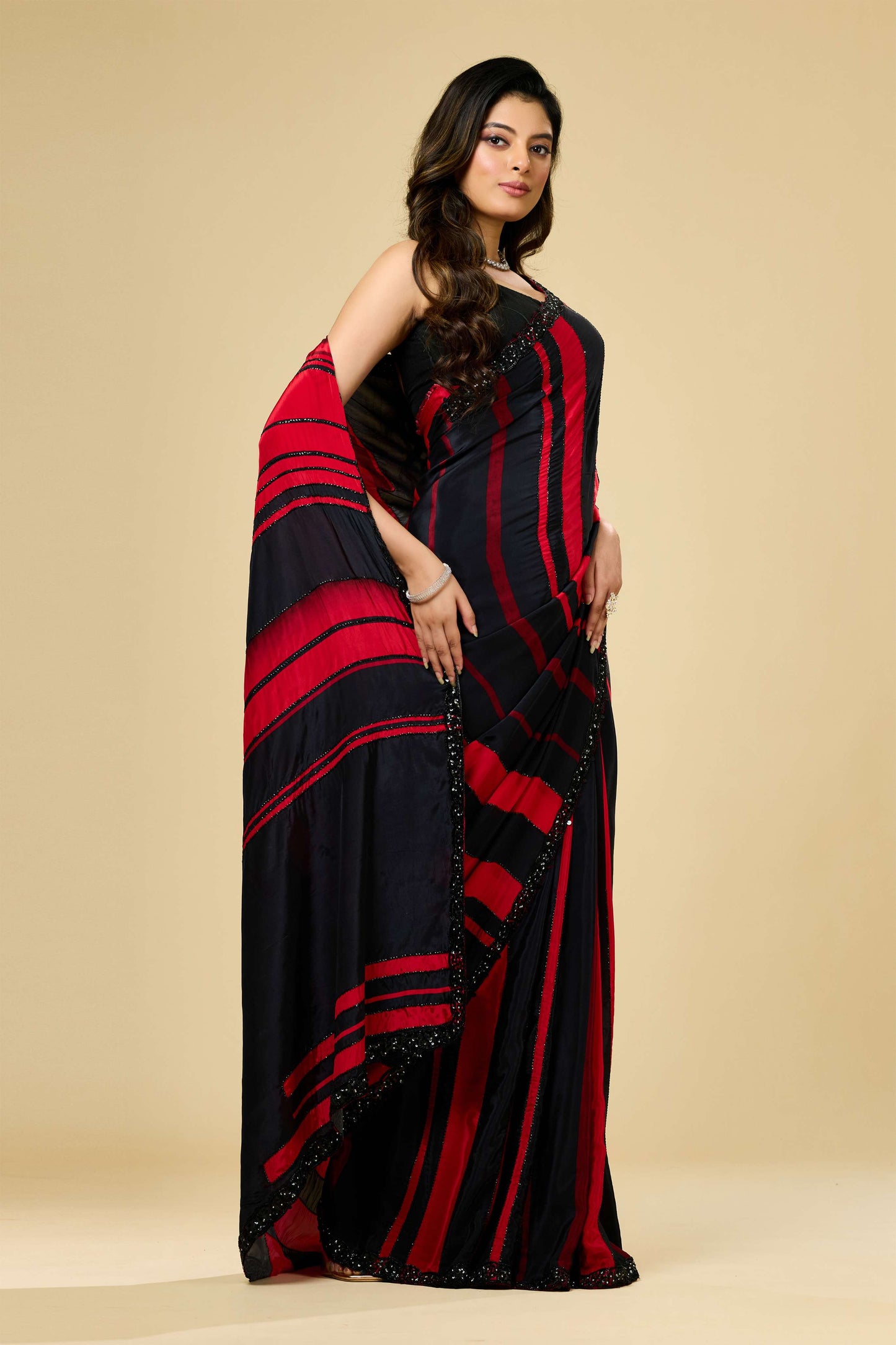 Printed Cut Dana Semi crepe Sarees 1011-10037