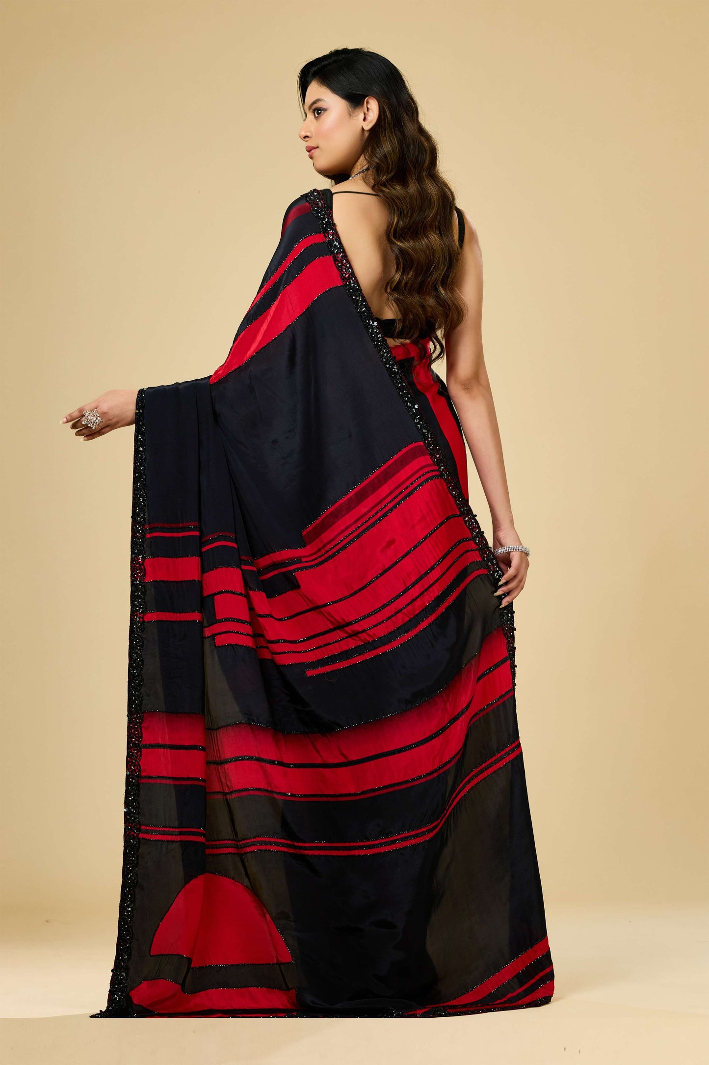 Printed Cut Dana Semi crepe Sarees 1011-10037