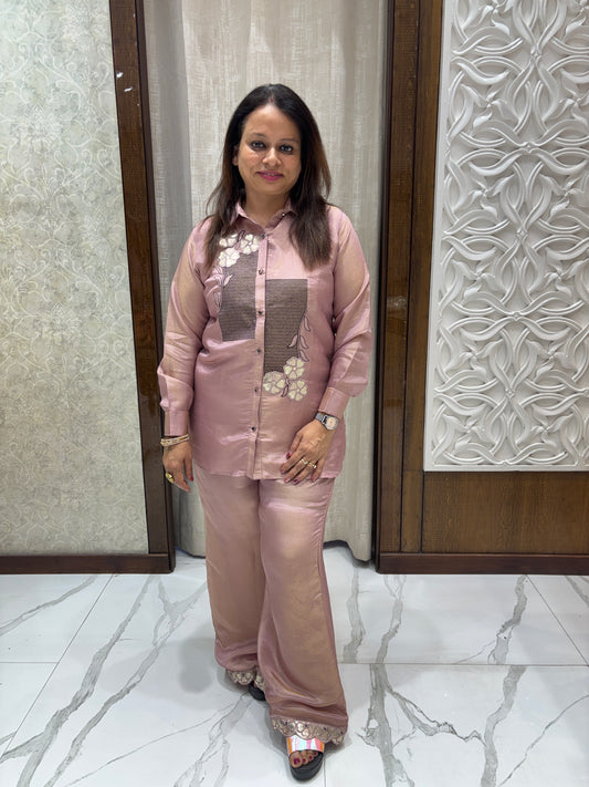 Pink Tissue Coord Set 1021