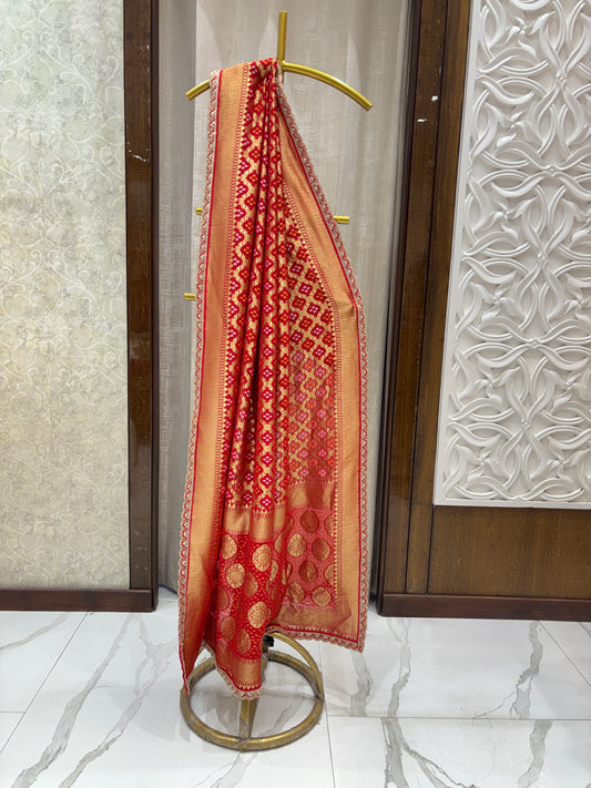 Semi Georgette Khadi Weaving Dupatta 1019