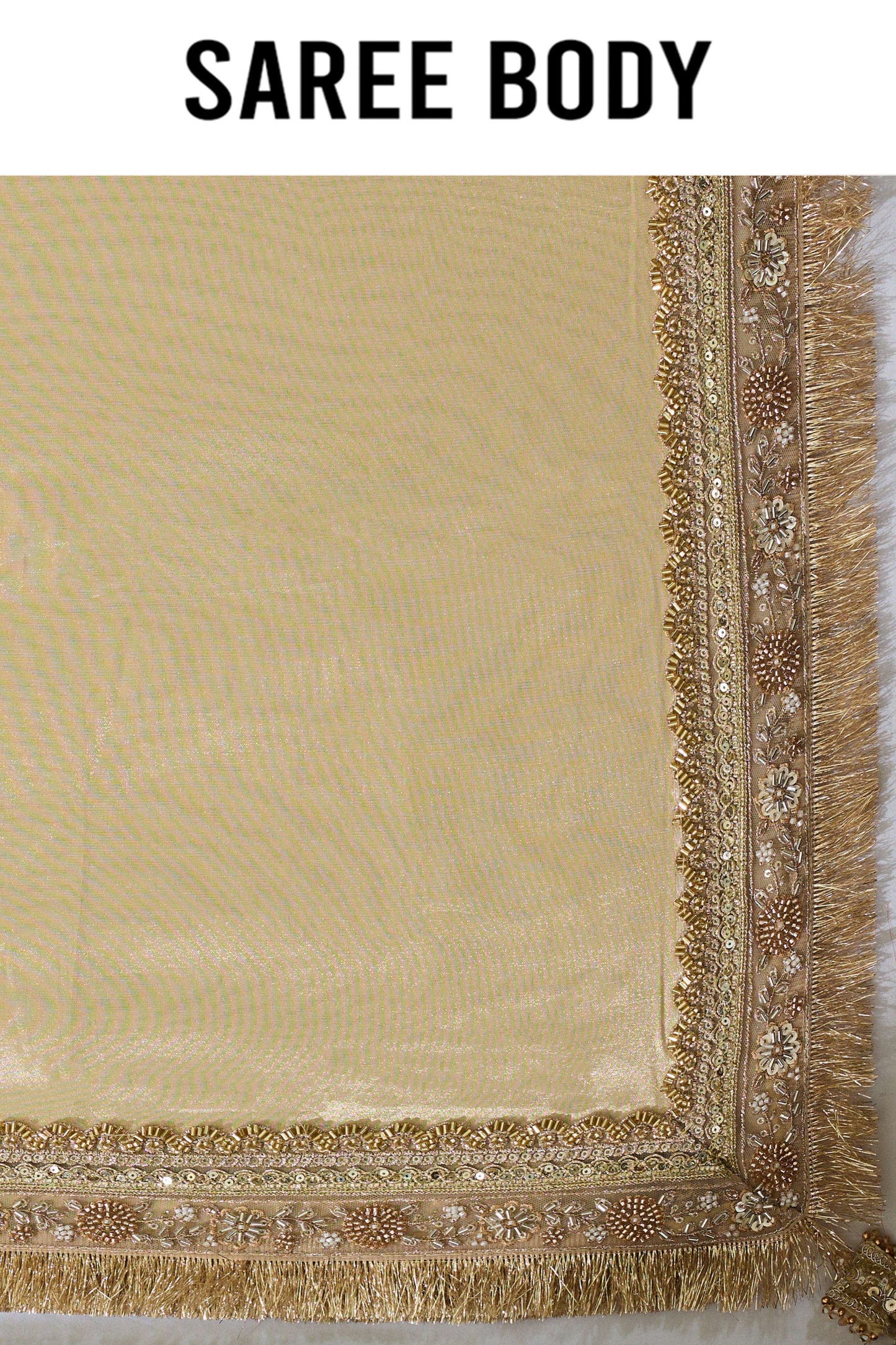 Gold Cut Dana Tissue Sarees 1007-10007