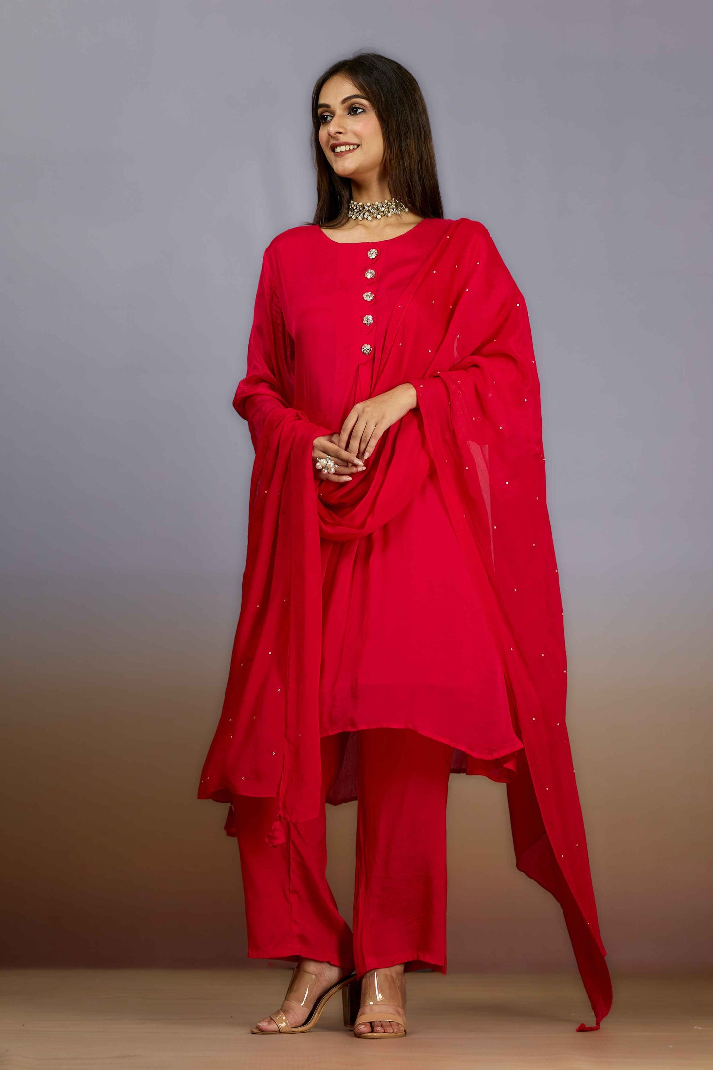 Rani Cut Dana Chinon Salwar Suits 1018-10083