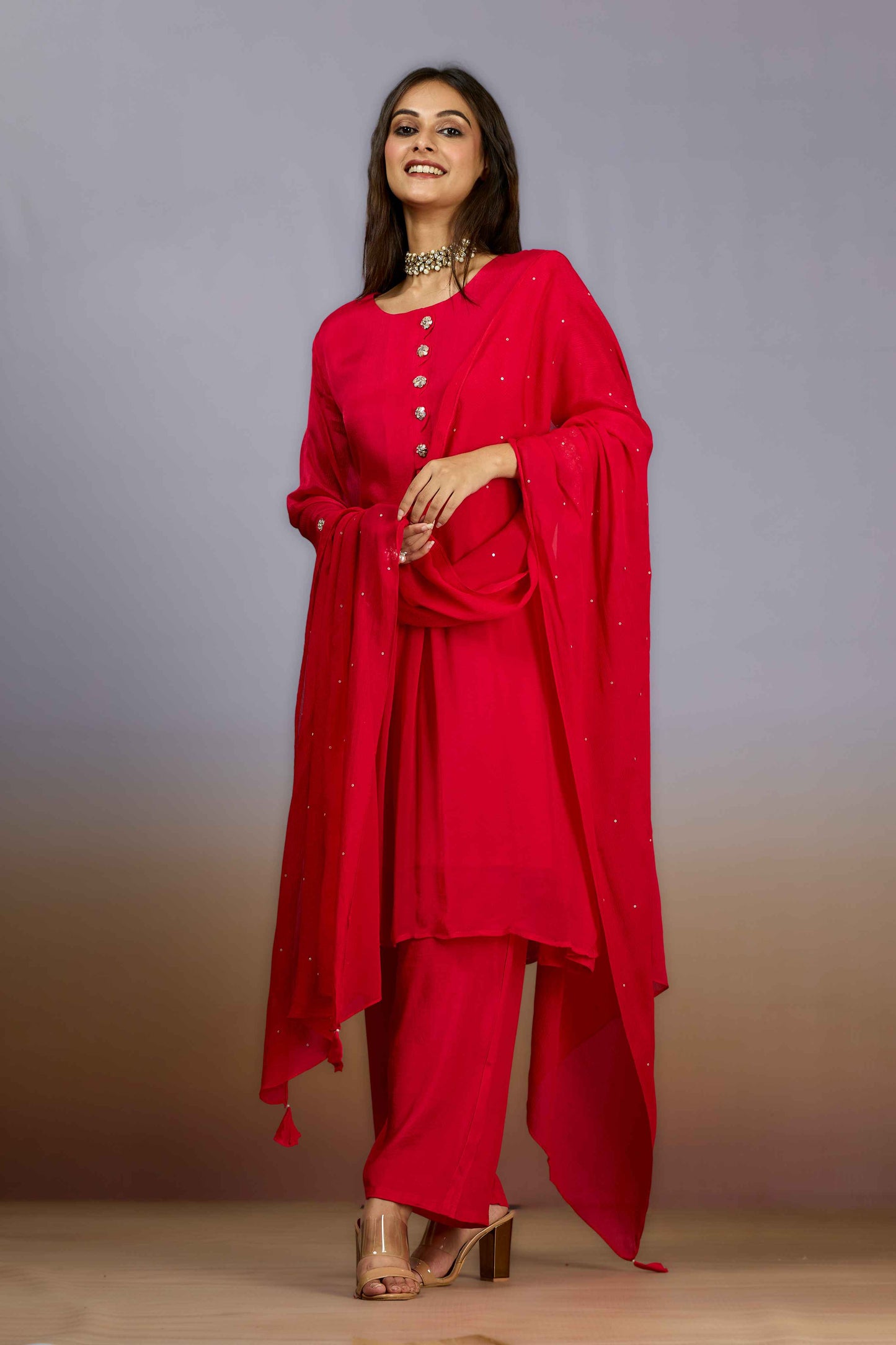 Rani Cut Dana Chinon Salwar Suits 1018-10083
