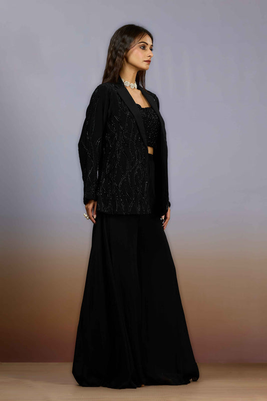 Black Cut Dana Chinon Indo Western 1024-10099