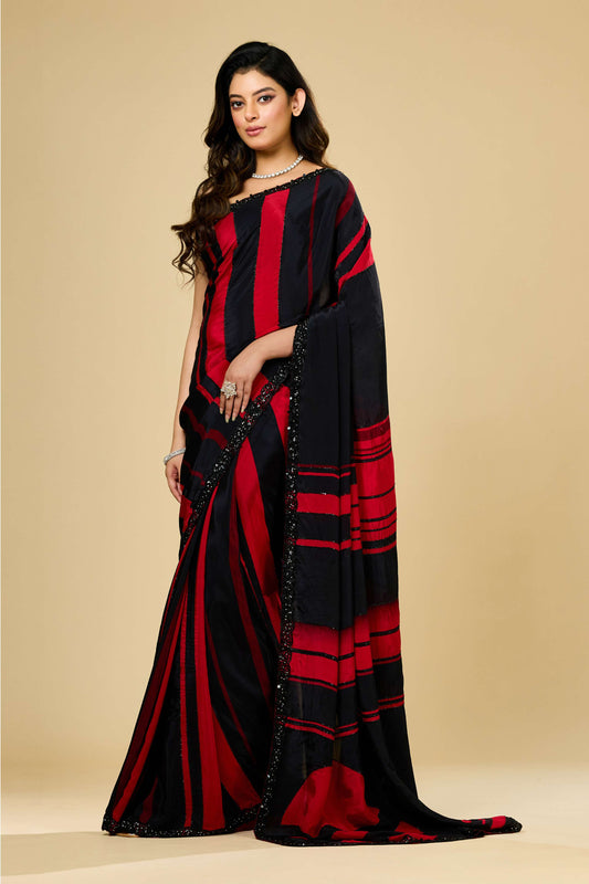 Printed Cut Dana Semi crepe Sarees 1011-10037