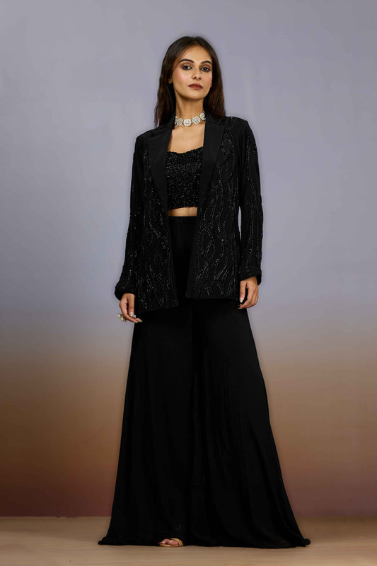 Black Cut Dana Chinon Indo Western 1024-10099