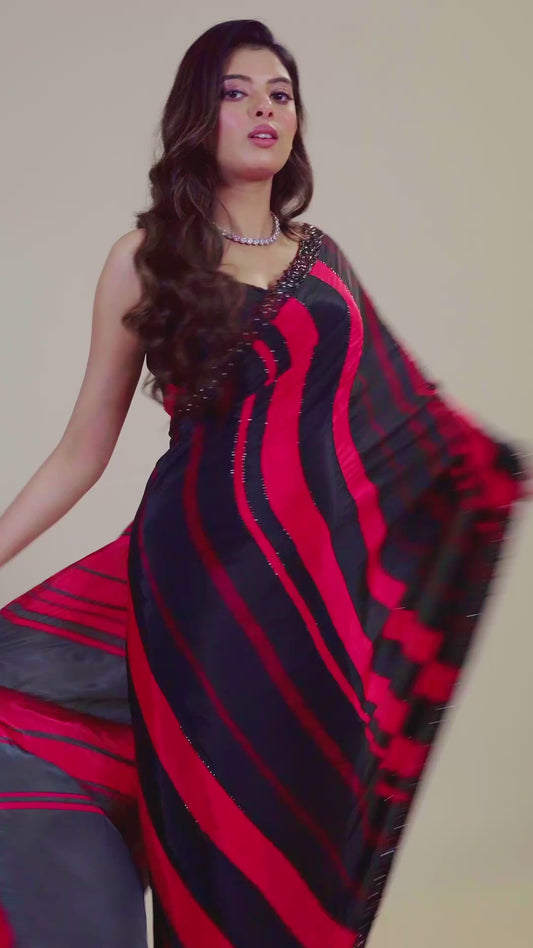 Printed Cut Dana Semi crepe Sarees 1011-10037