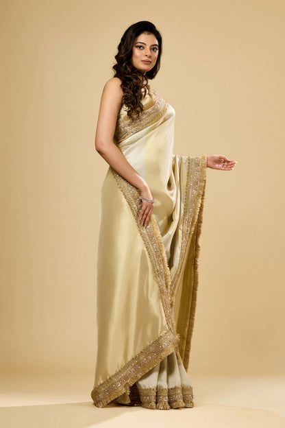 Gold Cut Dana Tissue Sarees 1007-10007