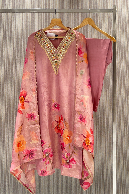 Pink Digital print Tissue Salwar Suits 1005-10135