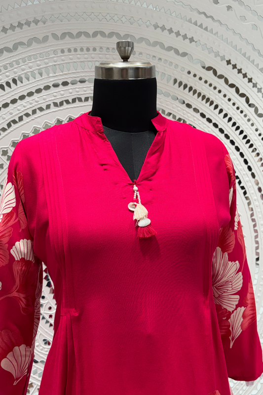 Pink Printed  Leon  Coord Set 1033-10146