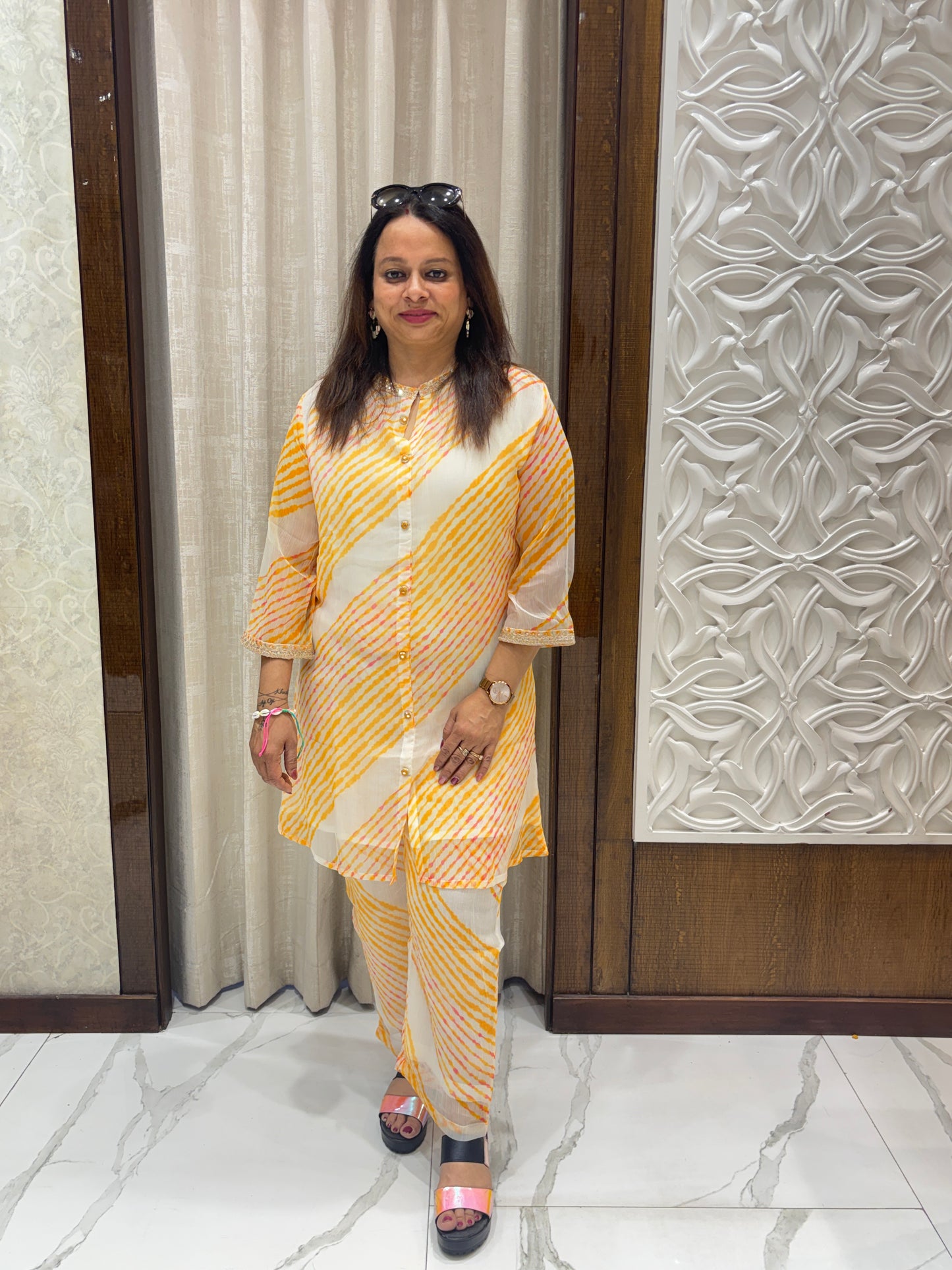 Lehriya Yellow Coord Set 1006