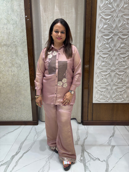 Pink Tissue Coord Set 1021