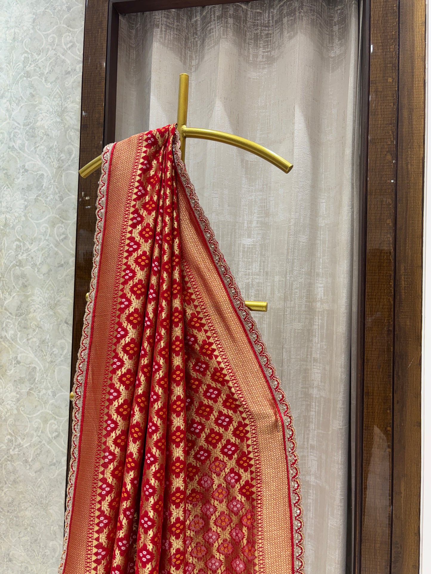 Semi Georgette Khadi Weaving Dupatta 1019