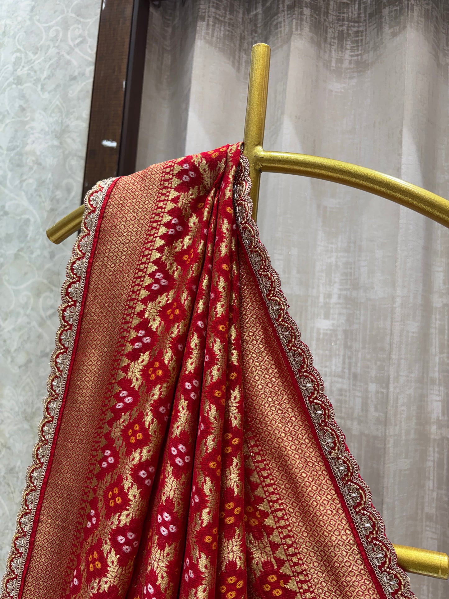 Semi Georgette Khadi Weaving Dupatta 1019