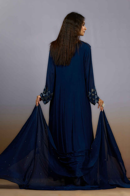 Blue Sequins Chinon Salwar Suits 1018-10103