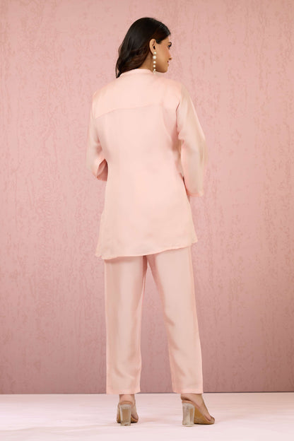 Pink Embroidery HO silk Coord Set 1014-10064